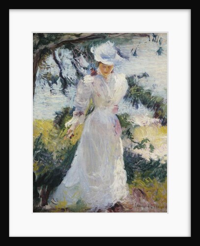 My Wife, Emeline, in a Garden by Edmund Charles Tarbell