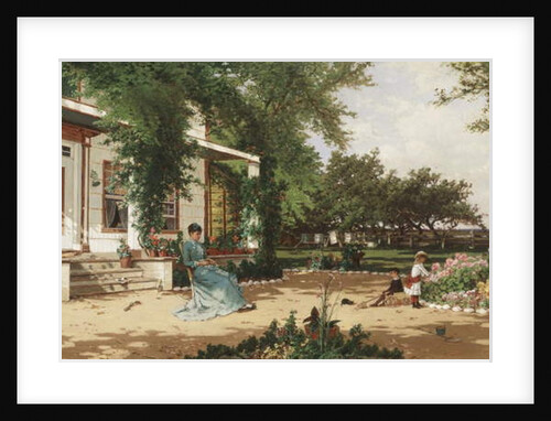 In My Neighbours Garden, 1883 by Alfred Thompson Bricher