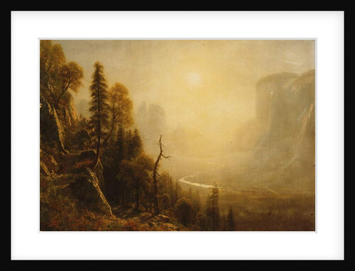 Study for Yosemite Valley, Glacier Point Trail by Albert Bierstadt