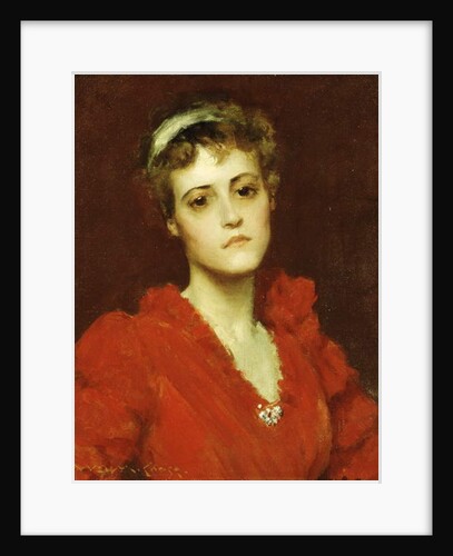 The Red Gown by William Merritt Chase