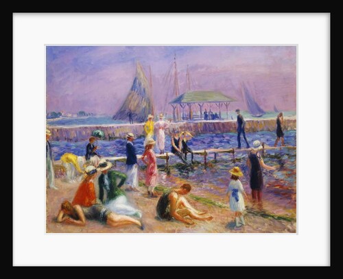 Town Pier - Blue Point, Long Island by William James Glackens