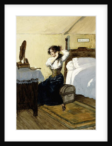 She was going to let down her hair, c.1910 by Gordon Frederick Browne