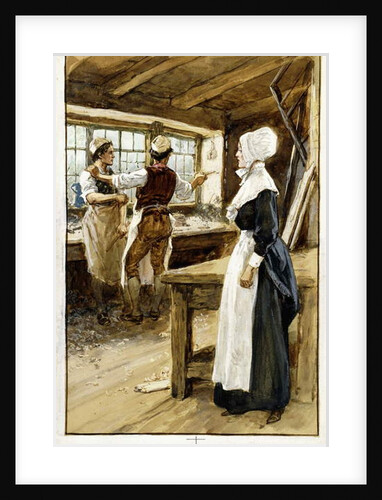 They were not aware of her presence, c.1910 by Gordon Frederick Browne