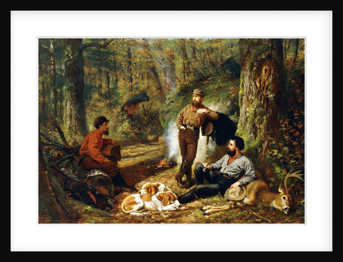 Halt on the Portage, 1871 by Arthur Fitzwilliam Tait