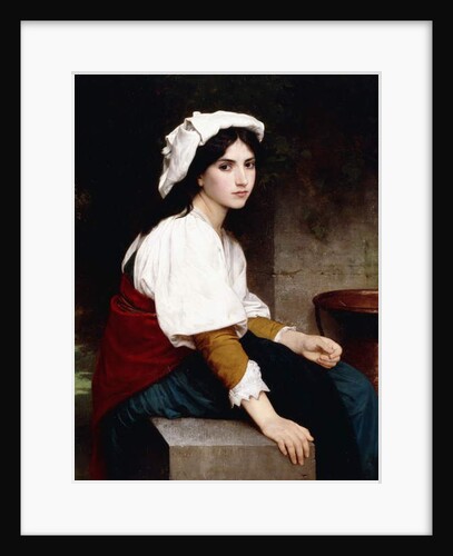 Italian Girl by a Fountain, 1870 by William-Adolphe Bouguereau