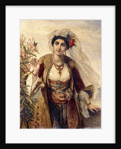 An Exotic Beauty, 1869 by Cesare Felix dell' Acqua