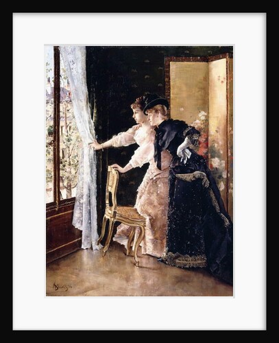 Watching the Fiance pass by, 1886 by Alfred Emile Stevens