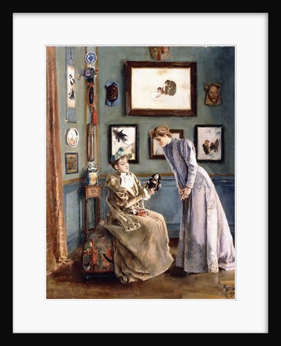 Women with a Japanese Doll, 1894 by Alfred Emile Stevens