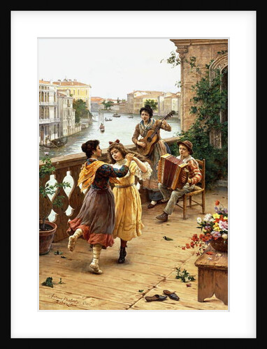 On a Venetian Balcony, by Antonio Paoletti