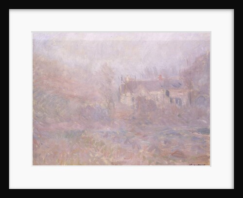Houses at Falaise in the Fog, 1885 by Claude Monet