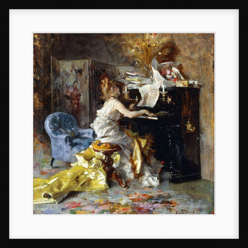 Woman at a Piano, by Giovanni Boldini