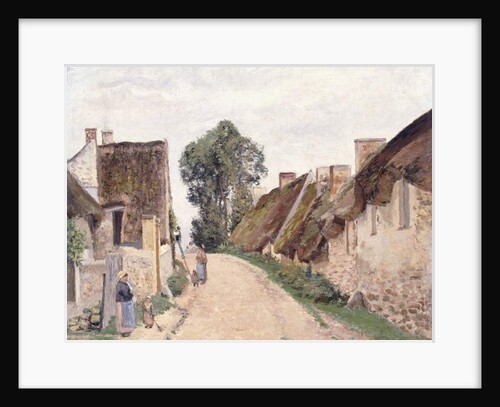 Village Sstreet, Auvers-sur-Oise, 1873 by Camille Pissarro