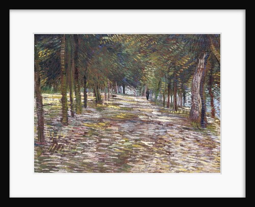 The Avenue at the Park of Voyer-d'Argenson at Asnieres, 1887 by Vincent van Gogh