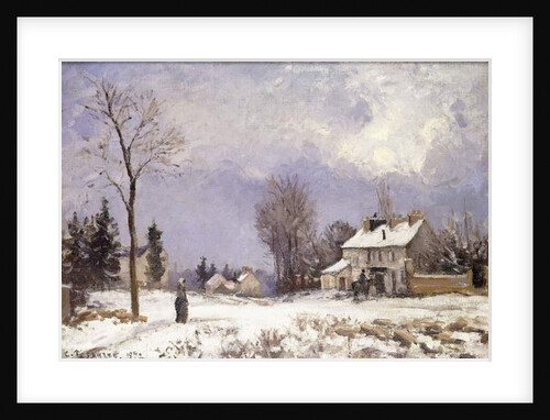 The Versailles Road at Saint-Germain at Louveciennes, 1872 by Camille Pissarro