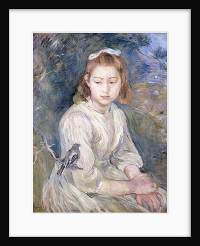 Little Girl with a Bird, 1891 by Berthe Morisot