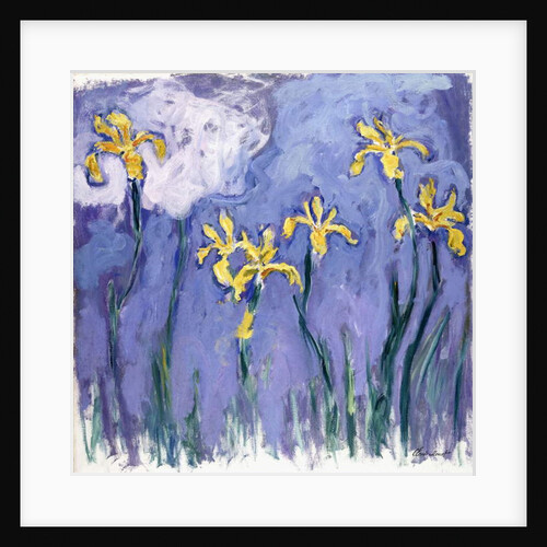 Yellow Iris with Pink Cloud, c.1918 by Claude Monet