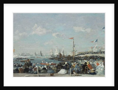 The Regatta at Le Havre, 1869 by Eugene Louis Boudin