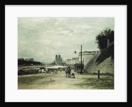 The Quai de Louviers at the Pont Sully, c.1875 by Stanislas Victor Edouard Lepine