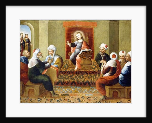 Christ and the Doctors by Diego Quispe Tito