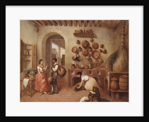 In the Kitchen of the Hacienda by Manuel Serrano