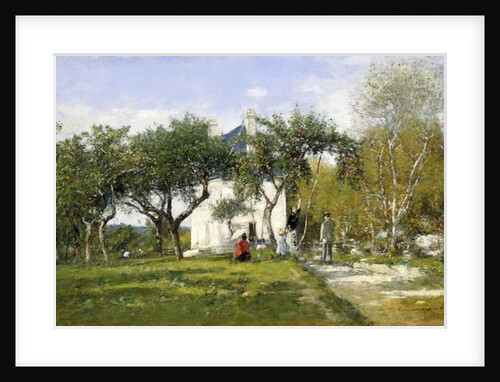 Fervaques, Garden and House of Monsieur Jacquette, 1877 by Eugene Louis Boudin