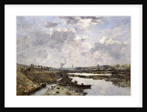 Fecamp, l'Arriere-Port en Construction, 1883 by Eugene Louis Boudin