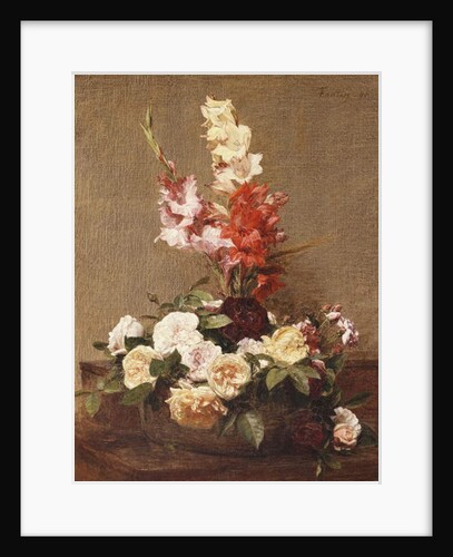 Gladioli and Roses, 1881 by Ignace Henri Jean Fantin-Latour
