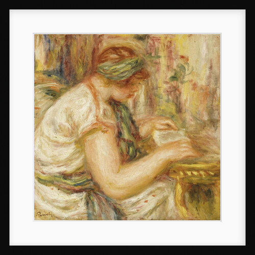 Woman in an Arab Blouse Reading, 1919 by Pierre Auguste Renoir