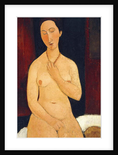 Sitting Nude with Necklace, 1917 by Amedeo Modigliani