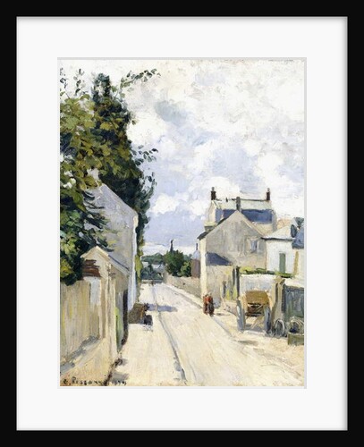 Hermitage Street, Pontoise, 1874 by Camille Pissarro