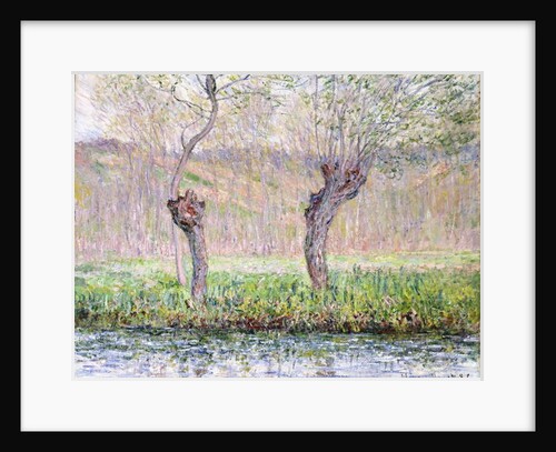 Spring, Willows, 1885 by Claude Monet