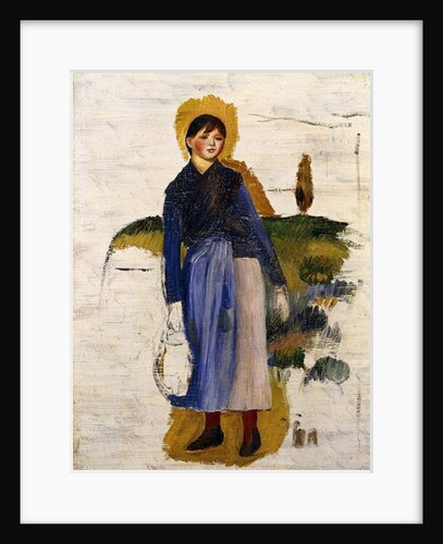 Girl with Red Stockings, 1886 by Pierre Auguste Renoir