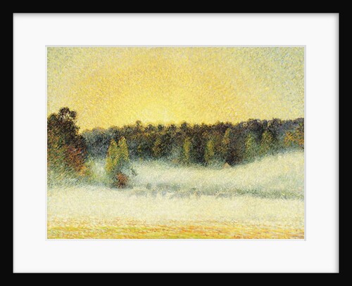 Misty Sunset at Eragny, 1891 by Camille Pissarro