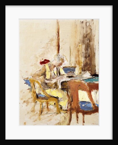 Reading in the Small Salon, 1927-1930 by Edouard Vuillard