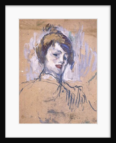 Head of a Woman, 1896 by Henri de Toulouse-Lautrec