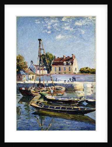 Barges, 1885 by Alfred Sisley