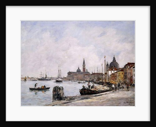 The Quay on Giudecca, Venice, 1895 by Eugene Louis Boudin
