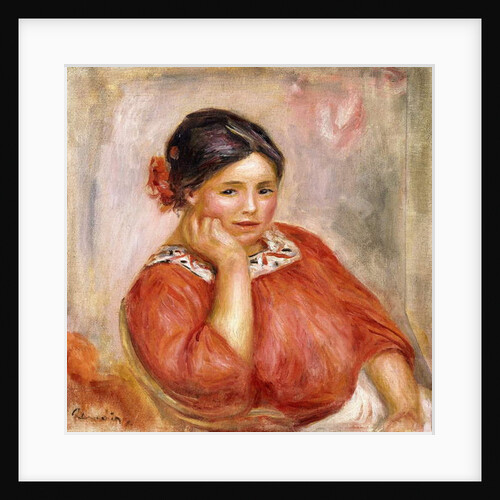 Portrait of Gabrielle in a Red Blouse, 1896 by Pierre Auguste Renoir