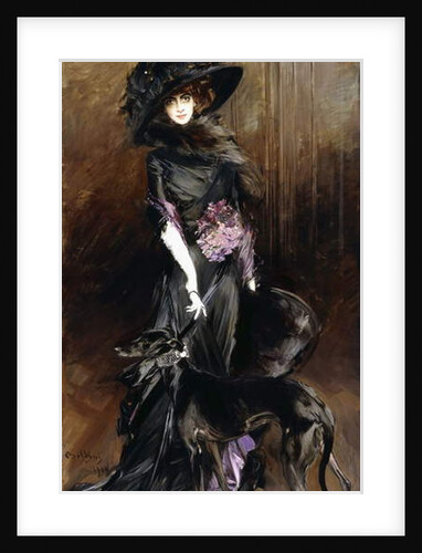 Portrait of the Marchesa Luisa Casati, with a Greyhound, 1908 by Giovanni Boldini