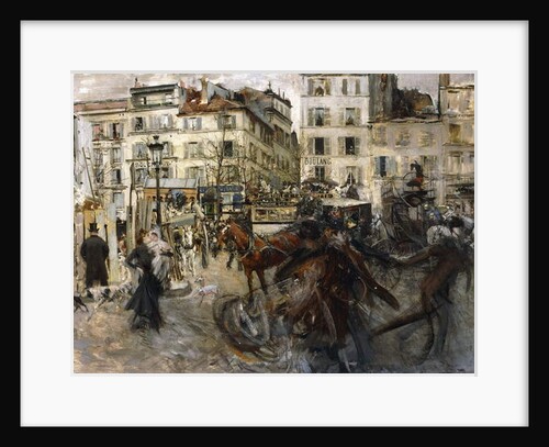 La Place Pigalle, 1874 by Giovanni Boldini