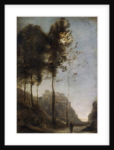 Moonlight on the edge of the Gulf, c.1855-60 by Jean Baptiste Camille Corot