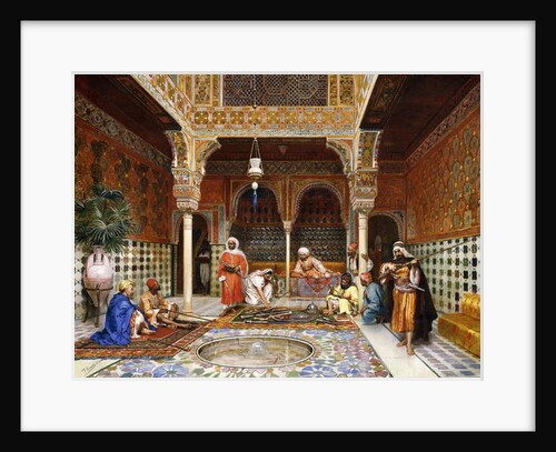Gunsmiths At The Palace Of Alhambra, Granada, 1878 by Filippo Baratti