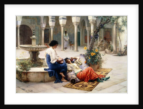 In the Courtyard of the Harem by Max Ferdinand Bredt