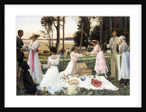 The Afternoon Picnic, 1919 by Harald Slott-Moller
