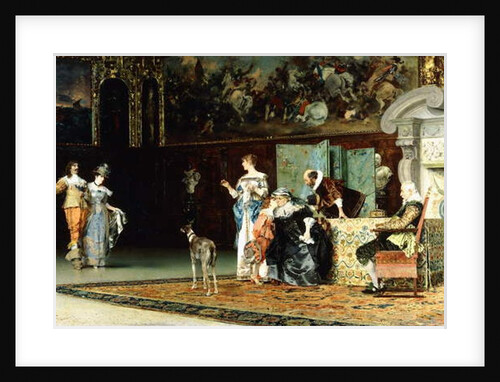 Grandmother's Visit, 1881 by Francesco Vinea