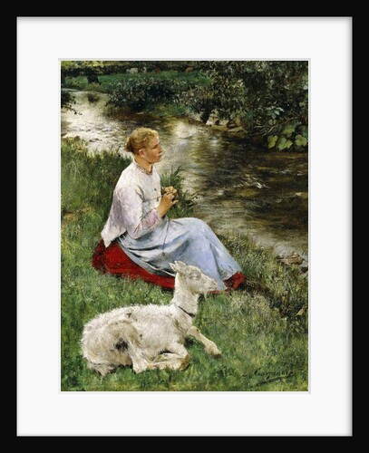 The Young Shepherdess by Evariste Carpentier