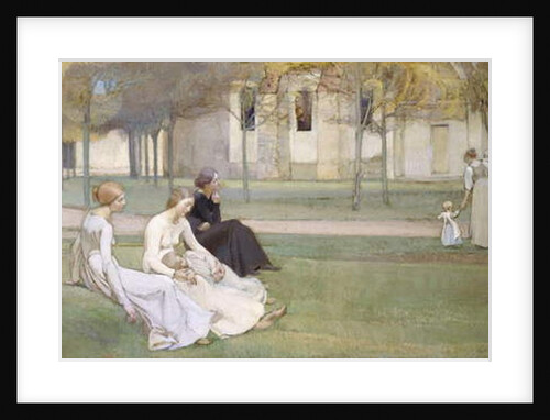The Priory Garden, 1894 by Adrien Karbowsky
