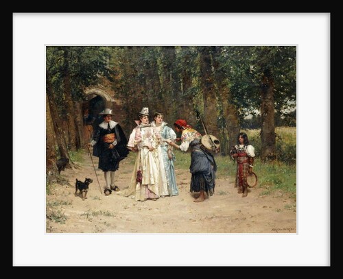 The Fortune Teller, 1878 by Adrien Moreau