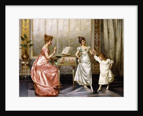 The Dancing Lesson by Vittorio Reggianini