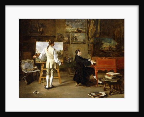 Pergolese in the Studio of Joseph Vernet, 1880 by Lucien Alphonse Gros